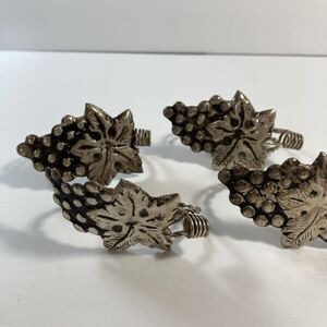 Vintage Napkin Ring Holders  Grape Vine Wine Napkin Ring Holders 4